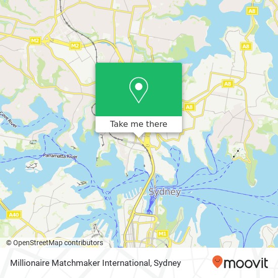 Mapa Millionaire Matchmaker International