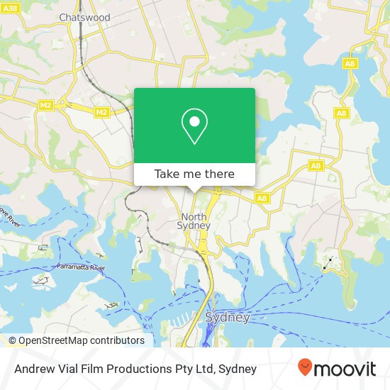 Andrew Vial Film Productions Pty Ltd map