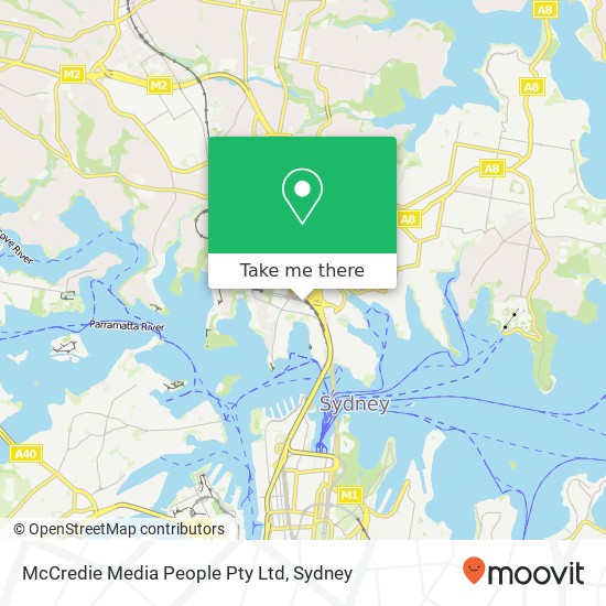 McCredie Media People Pty Ltd map