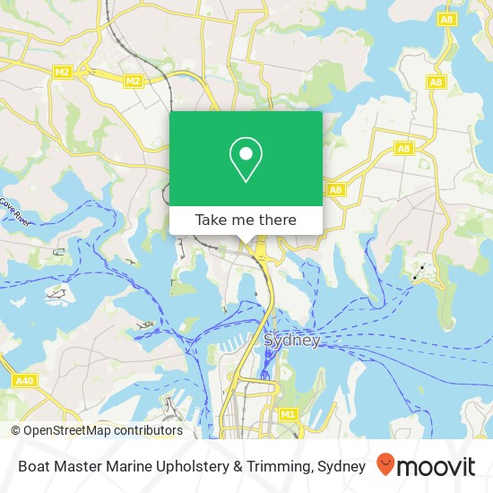 Boat Master Marine Upholstery & Trimming map