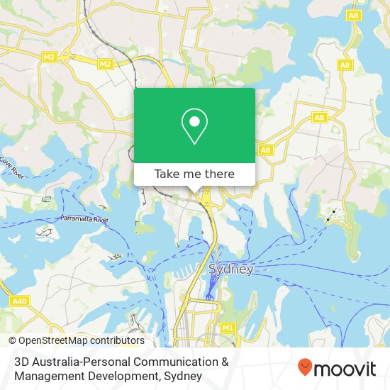 3D Australia-Personal Communication & Management Development map