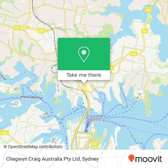 Mapa Chegwyn Craig Australia Pty Ltd