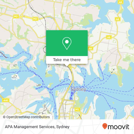 APA Management Services map