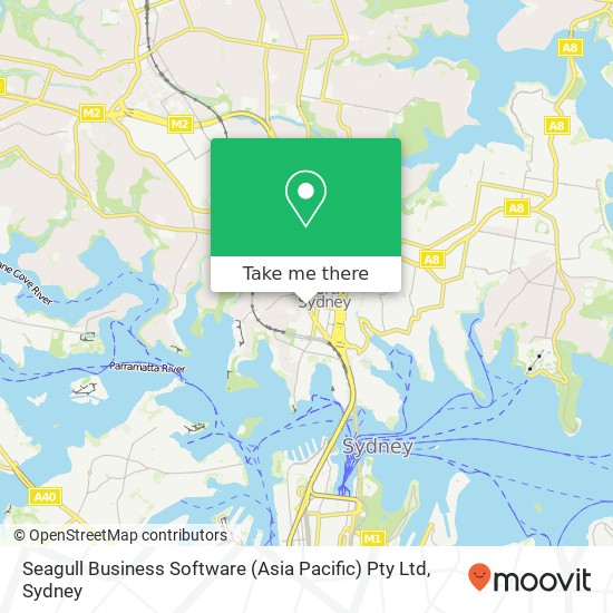 Mapa Seagull Business Software (Asia Pacific) Pty Ltd