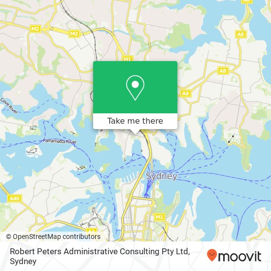 Robert Peters Administrative Consulting Pty Ltd map
