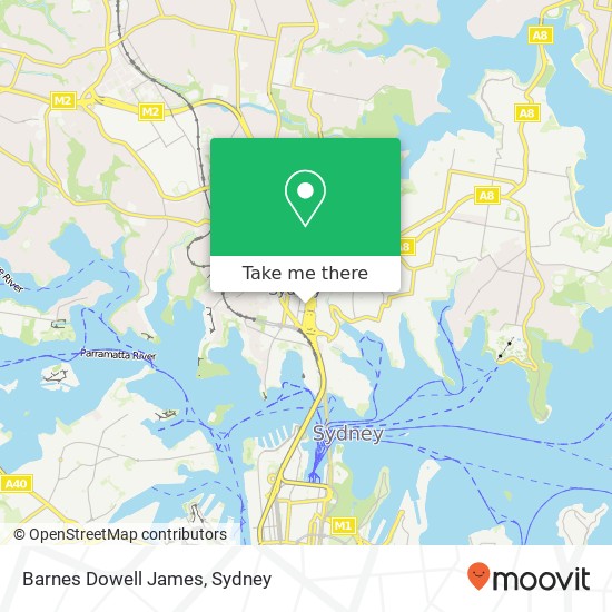 Barnes Dowell James map