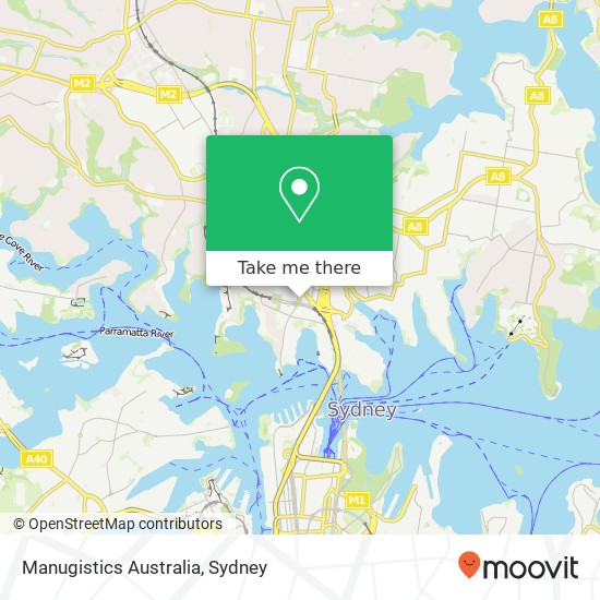 Manugistics Australia map