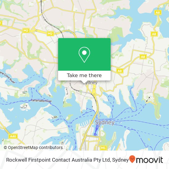 Mapa Rockwell Firstpoint Contact Australia Pty Ltd