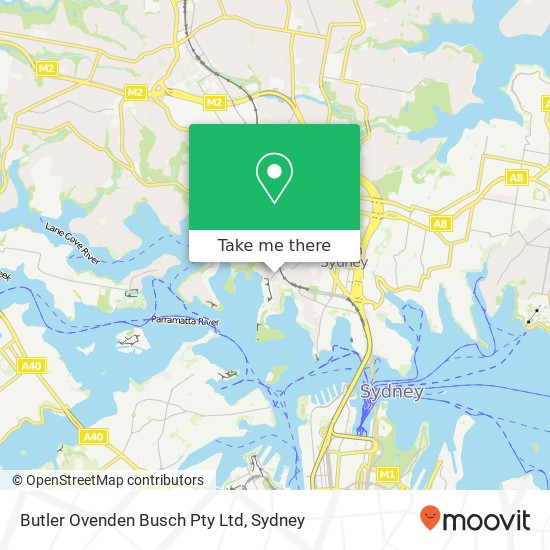 Butler Ovenden Busch Pty Ltd map