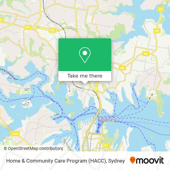 Mapa Home & Community Care Program (HACC)
