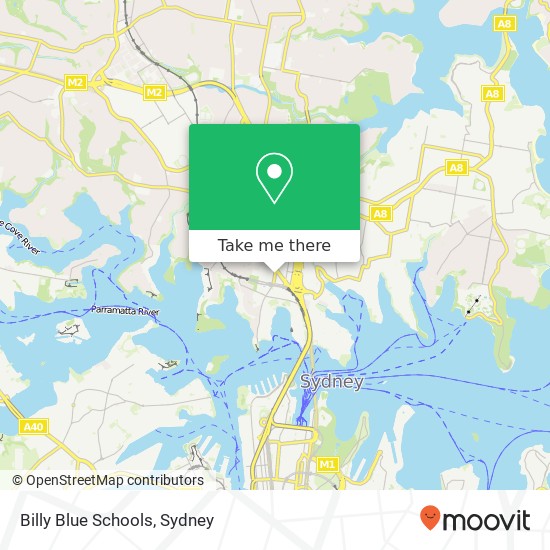 Mapa Billy Blue Schools