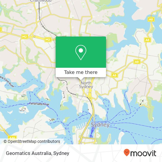 Geomatics Australia map