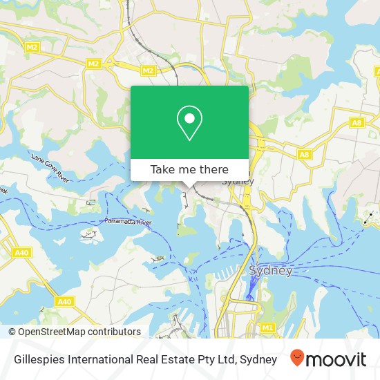 Gillespies International Real Estate Pty Ltd map