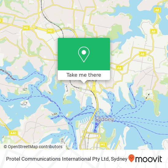 Protel Communications International Pty Ltd map