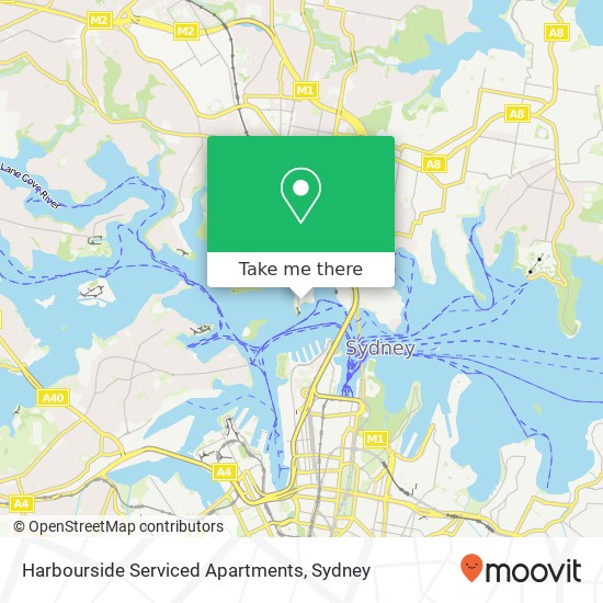 Harbourside Serviced Apartments map