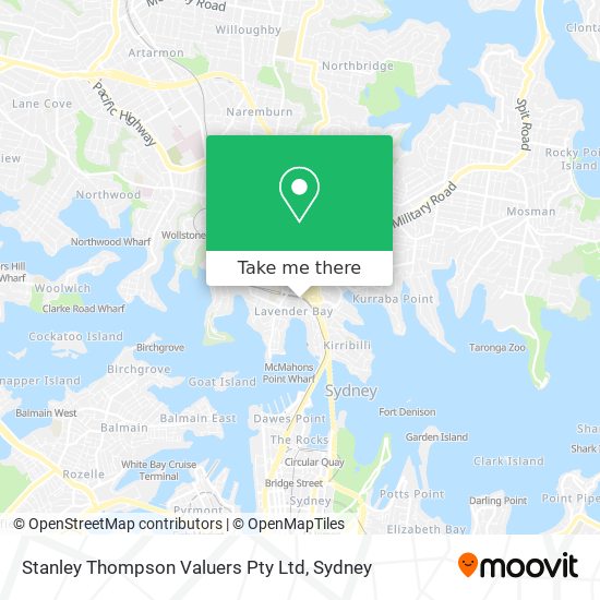 Stanley Thompson Valuers Pty Ltd map