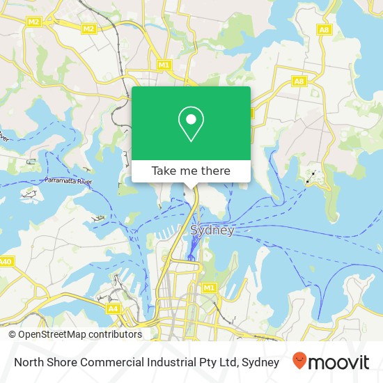 North Shore Commercial Industrial Pty Ltd map