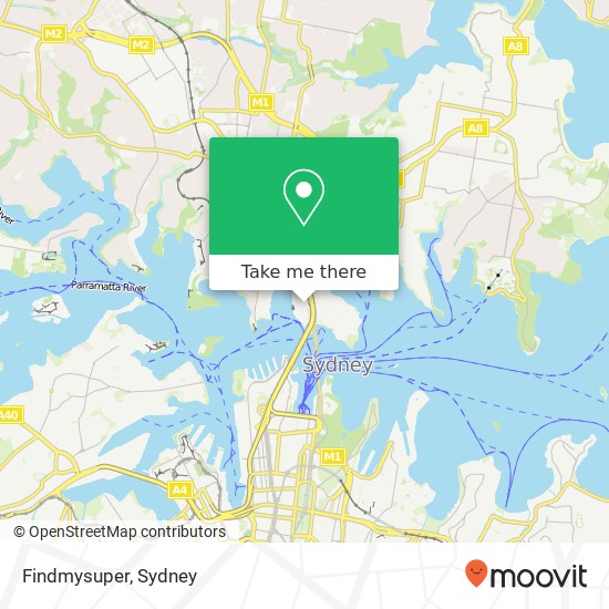 Findmysuper map