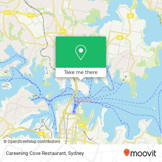 Careening Cove Restaurant map