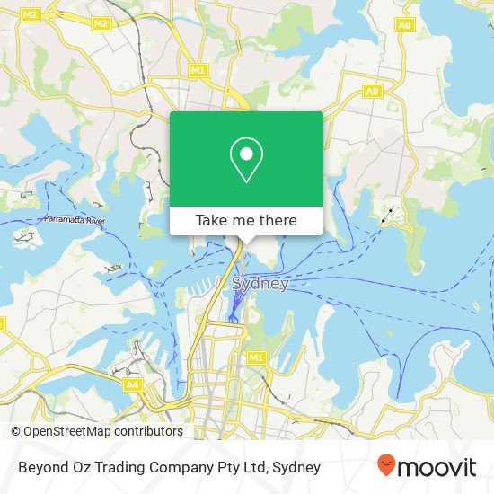 Beyond Oz Trading Company Pty Ltd map