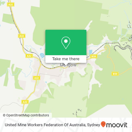 Mapa United Mine Workers Federation Of Australia