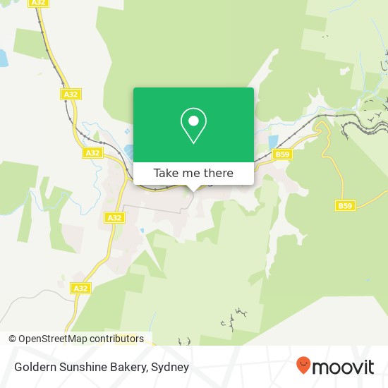 Goldern Sunshine Bakery map