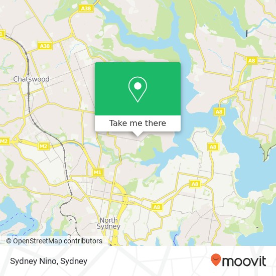 Mapa Sydney Nino