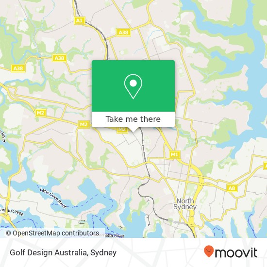 Golf Design Australia map