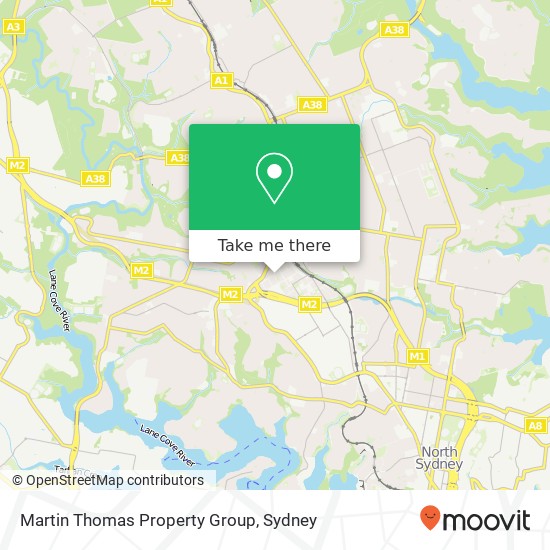 Martin Thomas Property Group map