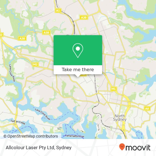 Mapa Allcolour Laser Pty Ltd