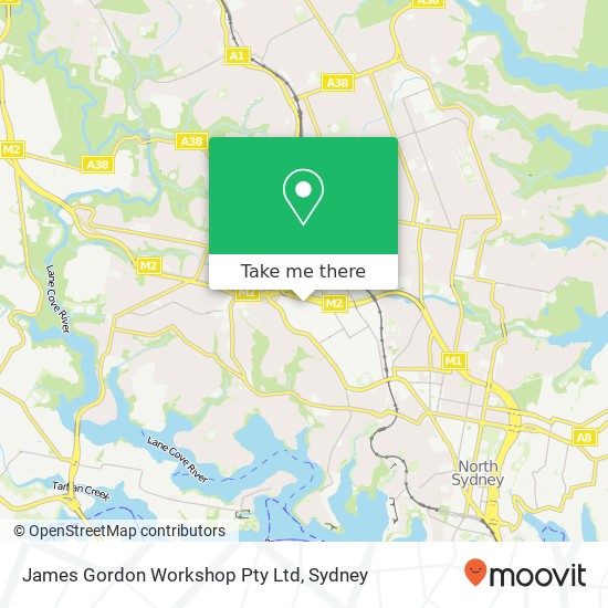 Mapa James Gordon Workshop Pty Ltd