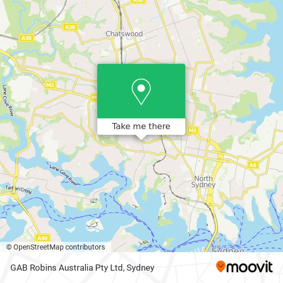GAB Robins Australia Pty Ltd map