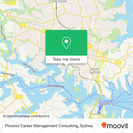 Mapa Phoenix Career Management Consulting