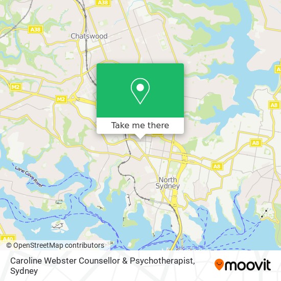 Caroline Webster Counsellor & Psychotherapist map