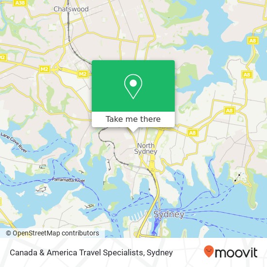 Canada & America Travel Specialists map