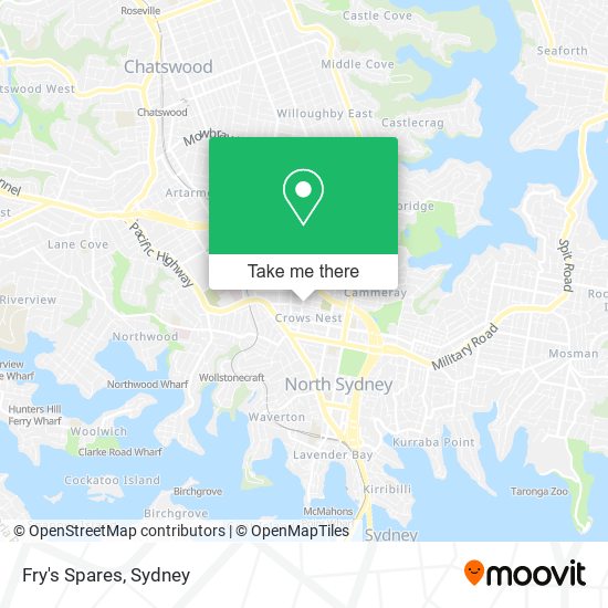 Fry's Spares map
