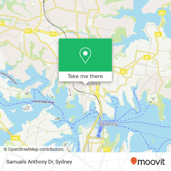 Samuels Anthony Dr map