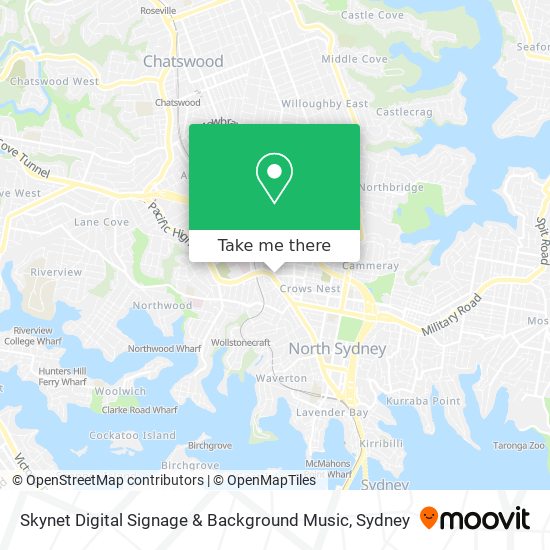 Skynet Digital Signage & Background Music map