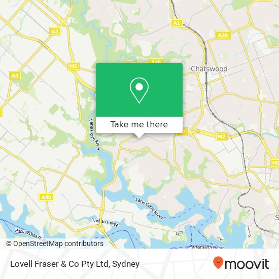 Lovell Fraser & Co Pty Ltd map