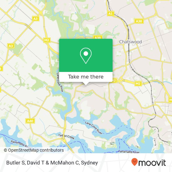 Butler S, David T & McMahon C map