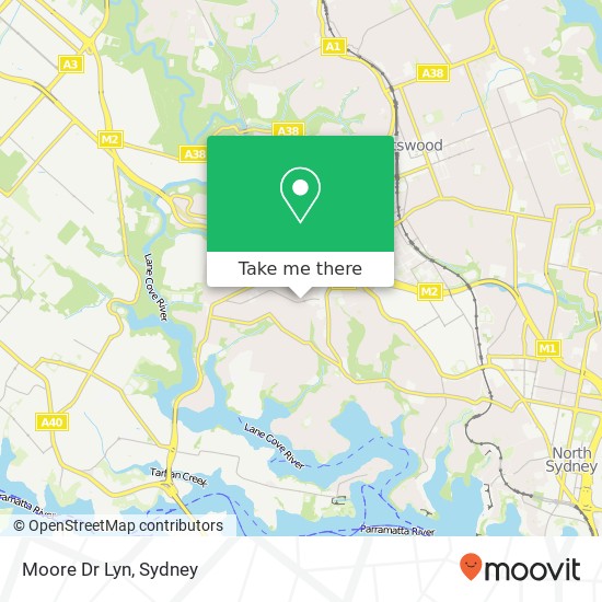 Moore Dr Lyn map