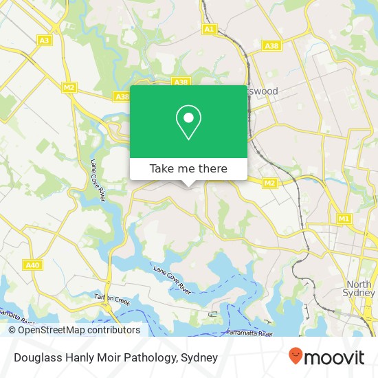 Mapa Douglass Hanly Moir Pathology