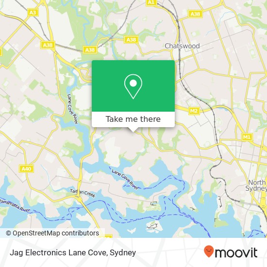 Jag Electronics Lane Cove map