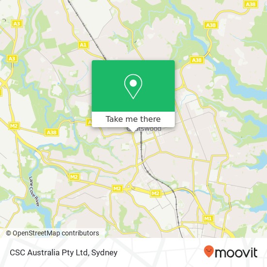 CSC Australia Pty Ltd map
