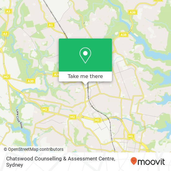 Chatswood Counselling & Assessment Centre map