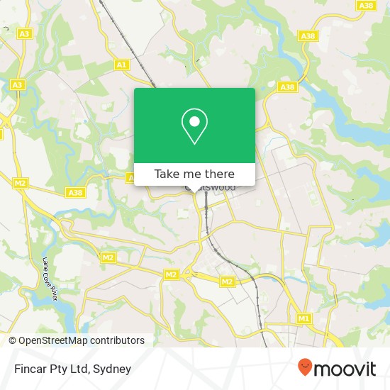 Fincar Pty Ltd map