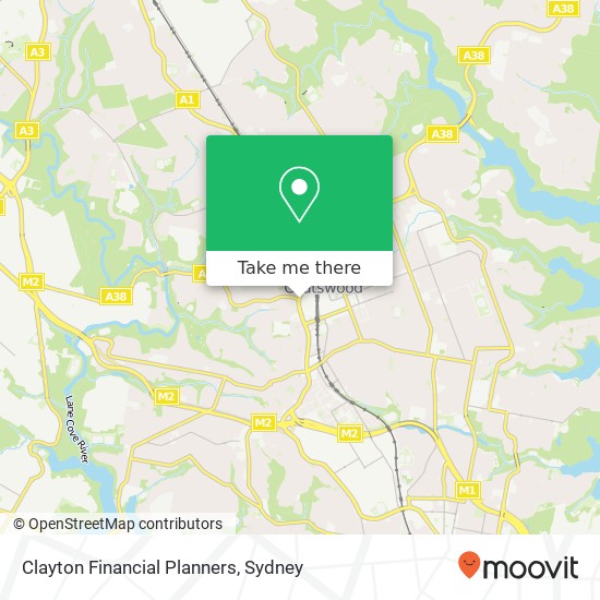 Clayton Financial Planners map