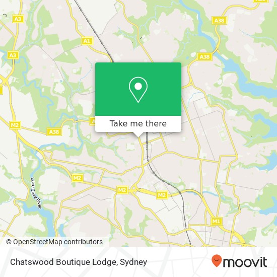 Mapa Chatswood Boutique Lodge