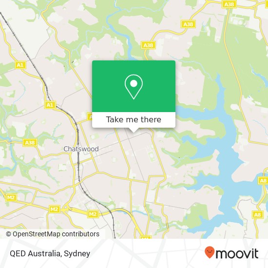 Mapa QED Australia