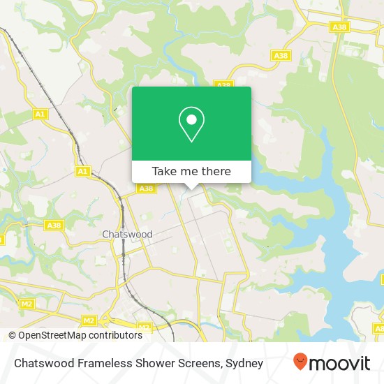 Chatswood Frameless Shower Screens map